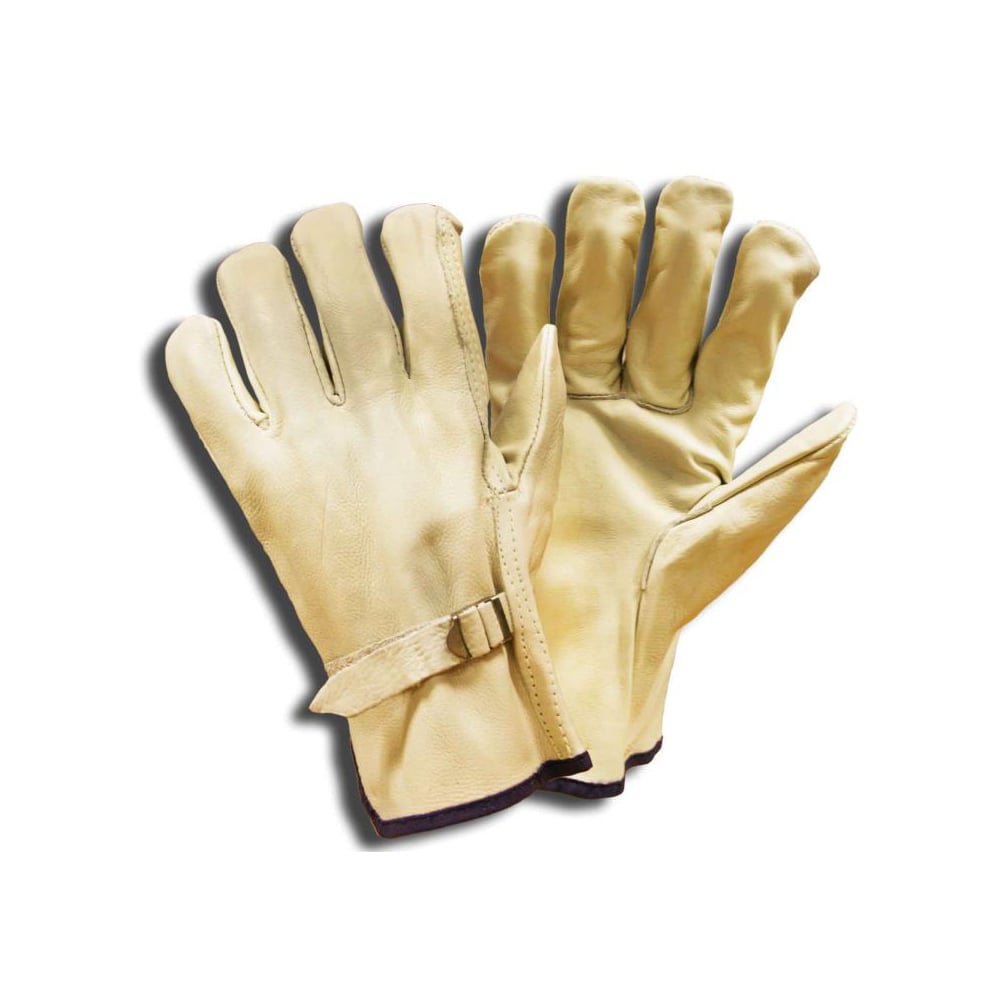 Cordova Regular Unlined Cowhide Drivers Glove with Leather Pull Strap, 1 dozen (12 pairs)