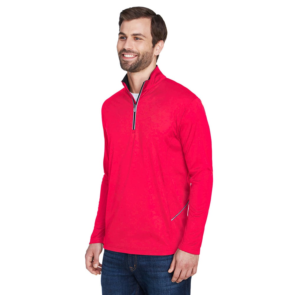 UltraClub Cool & Dry 8230 Men's Sport Quarter-Zip Pullover