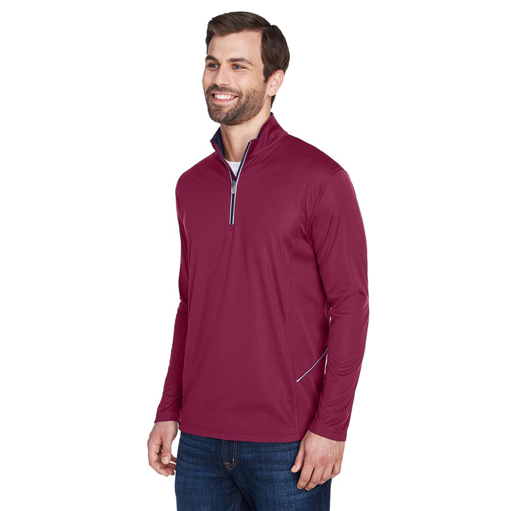 UltraClub Cool & Dry 8230 Men's Sport Quarter-Zip Pullover