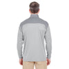 UltraClub Cool & Dry 8233 Men's Sport Colorblock Quarter-Zip Pullover