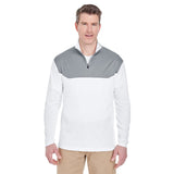 UltraClub Cool & Dry 8233 Men's Sport Colorblock Quarter-Zip Pullover