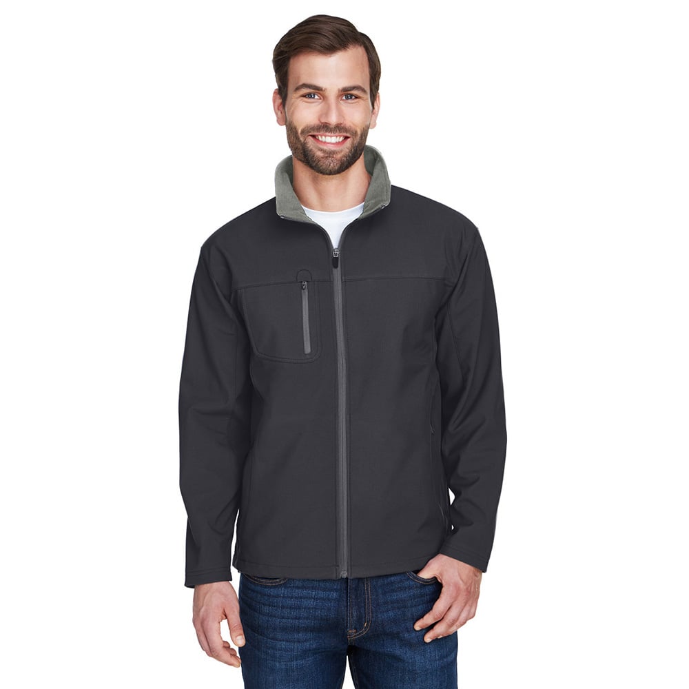 UltraClub 8280 Ripstop Soft Shell Jacket with Cadet Collar