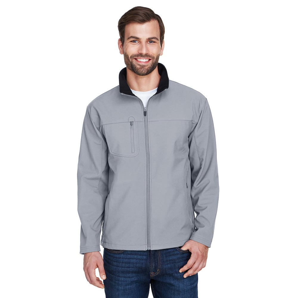 UltraClub 8280 Ripstop Soft Shell Jacket with Cadet Collar