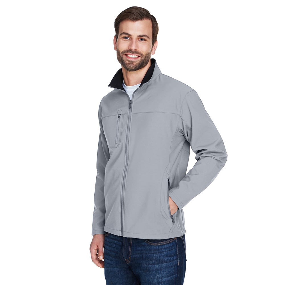 UltraClub 8280 Ripstop Soft Shell Jacket with Cadet Collar