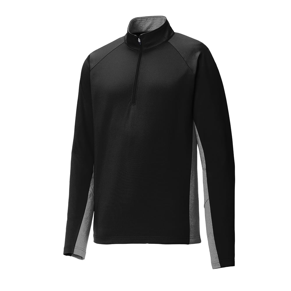 Sport-Tek ST854 Sport-Wick Stretch Contrast Raglan Half-Zip Pullover