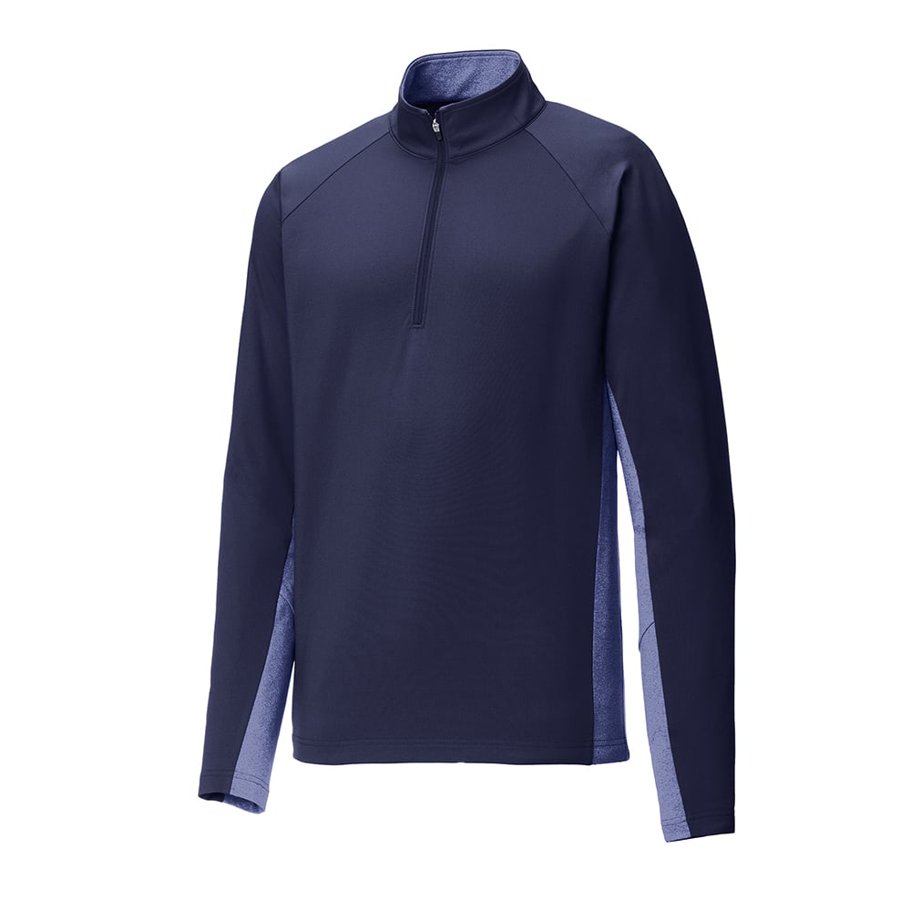 Sport-Tek ST854 Sport-Wick Stretch Contrast Raglan Half-Zip Pullover