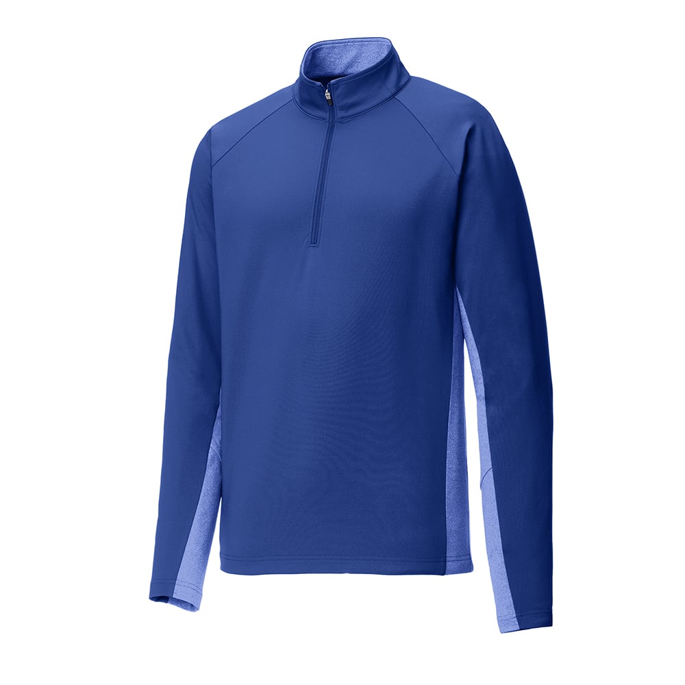 Sport-Tek ST854 Sport-Wick Stretch Contrast Raglan Half-Zip Pullover