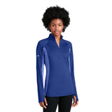 Sport-Tek LST854 Sport-Wick Stretch Women's Contrast Half-Zip Pullover