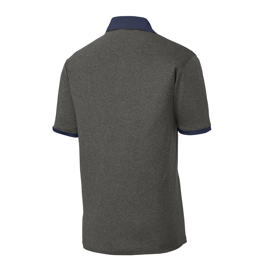 Sport-Tek ST667 Contender Heather Contrast Polo