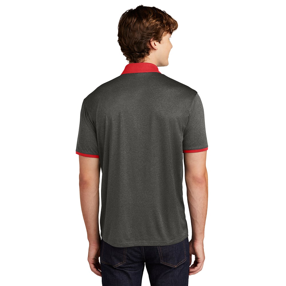 Sport-Tek ST667 Contender Heather Contrast Polo