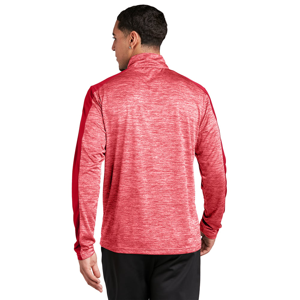 Sport-Tek ST397 PosiCharge Two-Tone Electric Heather 1/4 Zip Pullover