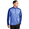 Sport-Tek ST397 PosiCharge Two-Tone Electric Heather 1/4 Zip Pullover