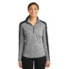 Sport-Tek LST397 PosiCharge Women's Heather Quarter-Zip Pullover