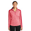 Sport-Tek LST397 PosiCharge Women's Heather Quarter-Zip Pullover