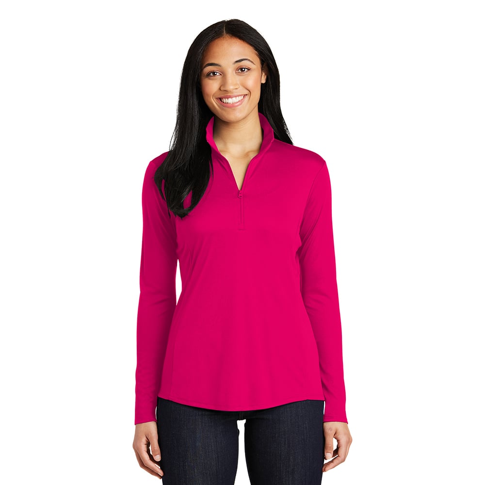 Sport-Tek LST357 PosiCharge Women's Competitor Quarter-Zip Pullover