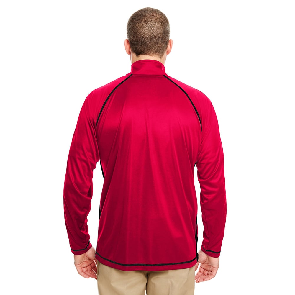 UltraClub Cool & Dry 8398 Men's 1/4 Zip Pullover with Sleeve Panels