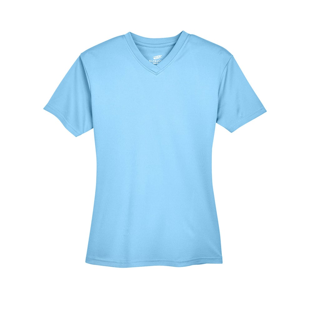 UltraClub Cool & Dry 8400L Ladies' Sport V-Neck T-Shirt