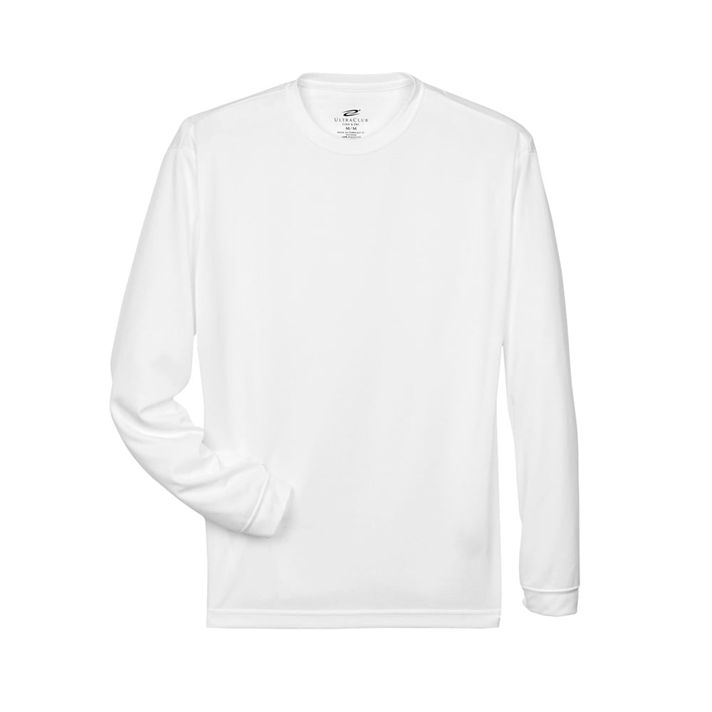 UltraClub Cool & Dry 8401 Men's Sport Long-Sleeve T-Shirt