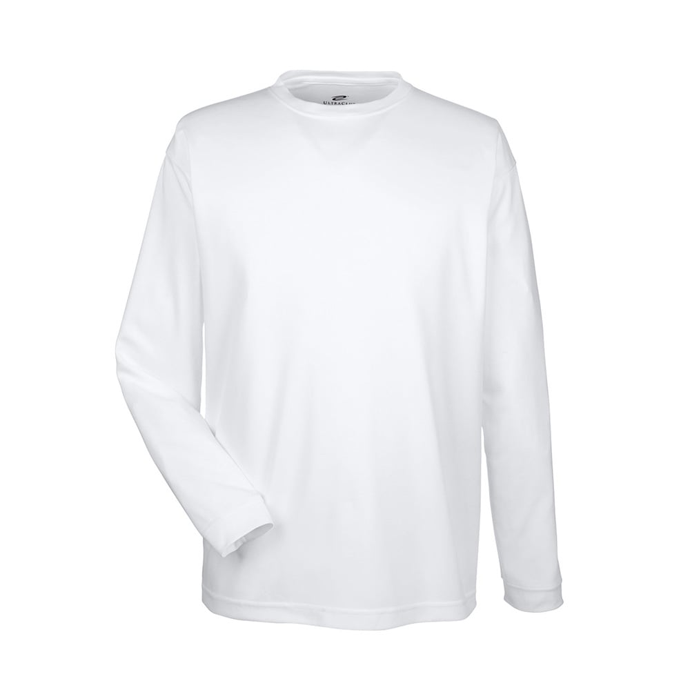 UltraClub Cool & Dry 8401 Men's Sport Long-Sleeve T-Shirt