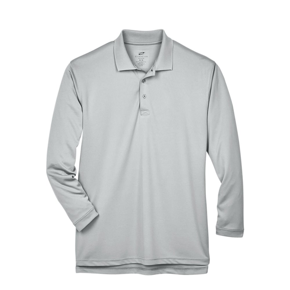 UltraClub Cool & Dry 8405LS Men's Sport Long-Sleeve Polo