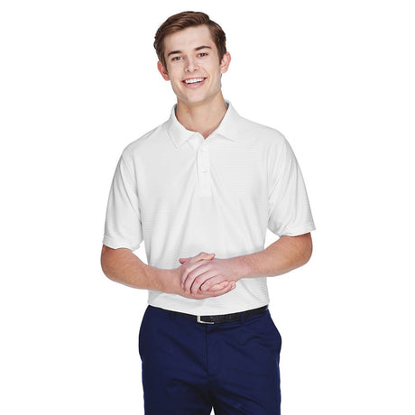 UltraClub Cool & Dry 8413 Men's Performance Polo with Tonal Stripes