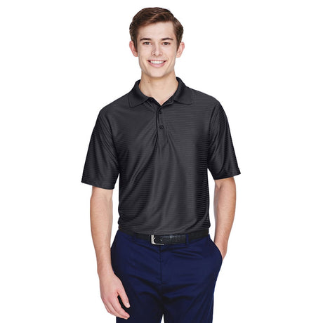 UltraClub Cool & Dry 8413 Men's Performance Polo with Tonal Stripes