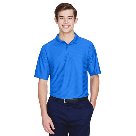 UltraClub Cool & Dry 8413 Men's Performance Polo with Tonal Stripes