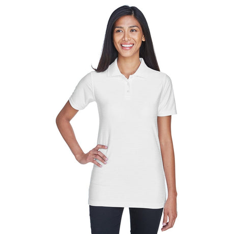 UltraClub Cool & Dry 8413L Ladies' Performance Polo with Tonal Stripes