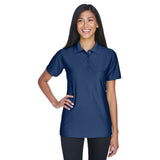 UltraClub Cool & Dry 8413L Ladies' Performance Polo with Tonal Stripes