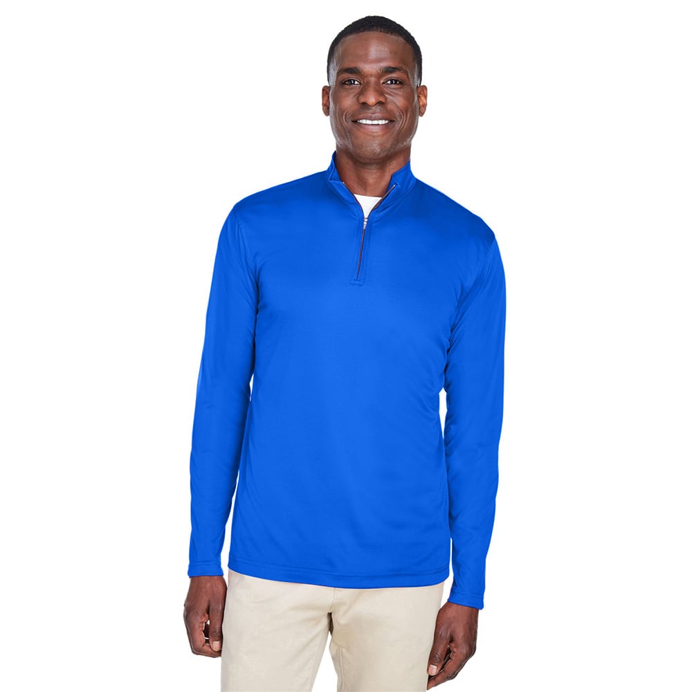 UltraClub Cool & Dry 8424 Men's Sport Quarter-Zip Pullover