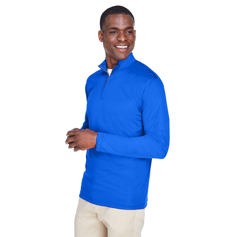 UltraClub Cool & Dry 8424 Men's Sport Quarter-Zip Pullover