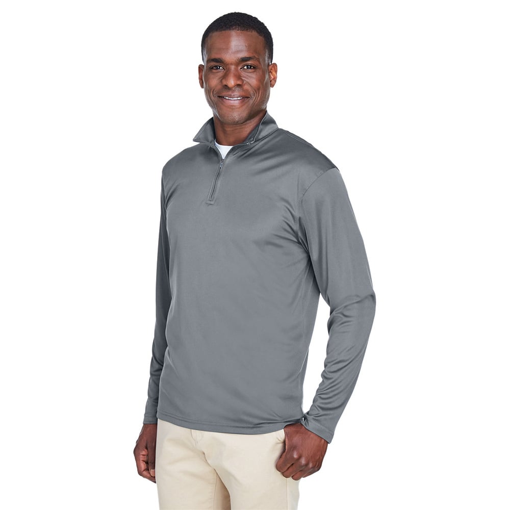 UltraClub Cool & Dry 8424 Men's Sport Quarter-Zip Pullover