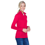 UltraClub Cool & Dry 8424L Ladies' Sport Quarter-Zip Pullover