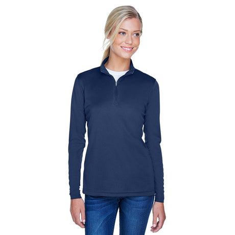 UltraClub Cool & Dry 8424L Ladies' Sport Quarter-Zip Pullover