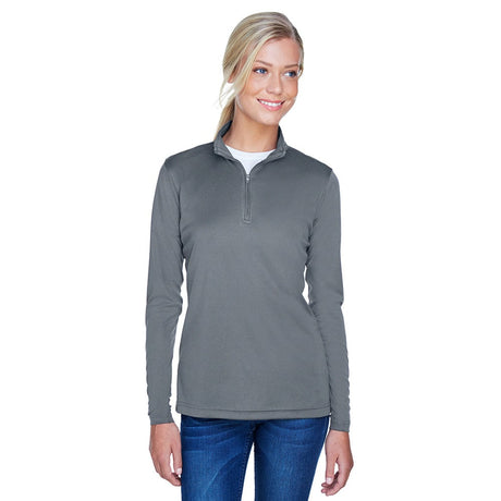 UltraClub Cool & Dry 8424L Ladies' Sport Quarter-Zip Pullover