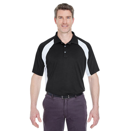 UltraClub Cool & Dry 8427 Sport Colorblock Interlock Polo