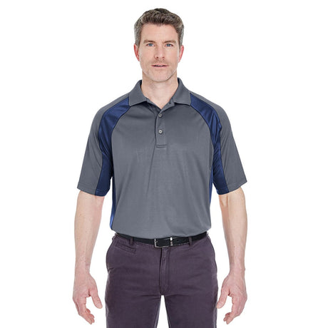 UltraClub Cool & Dry 8427 Sport Colorblock Interlock Polo