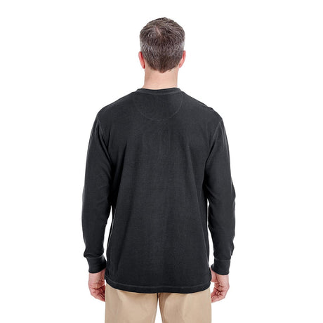 UltraClub 8456 Long-Sleeve Mini Thermal Henley T-Shirt