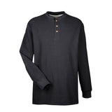 UltraClub 8456 Long-Sleeve Mini Thermal Henley T-Shirt