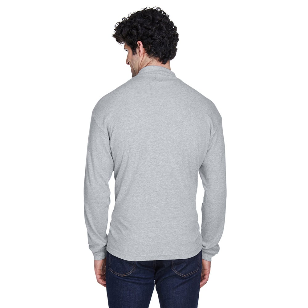 UltraClub 8510 Egyptian Interlock Mock Turtleneck T-Shirt