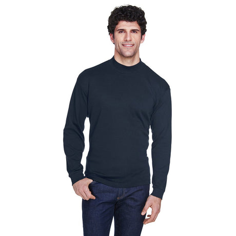 UltraClub 8510 Egyptian Interlock Mock Turtleneck T-Shirt