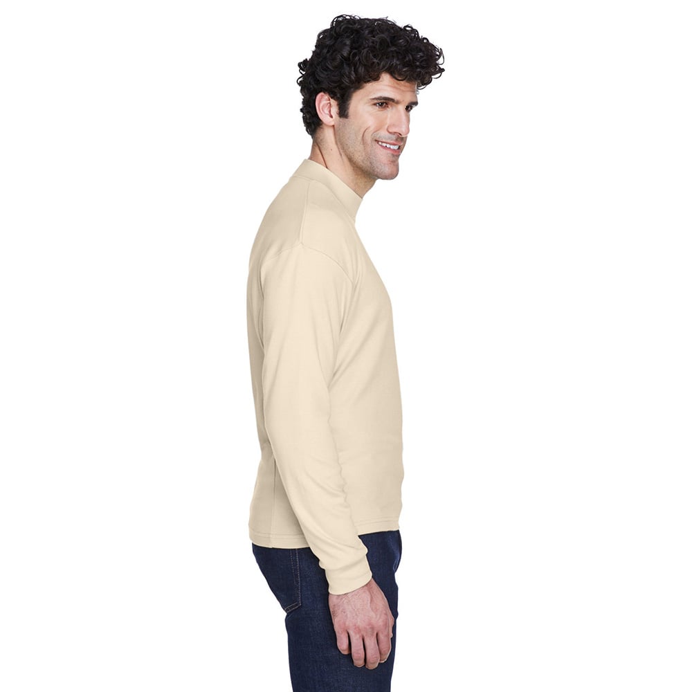 UltraClub 8510 Egyptian Interlock Mock Turtleneck T-Shirt