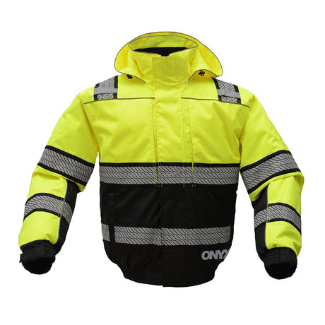 Onyx Hi Vis Waterproof 3-in-1 Ripstop Winter Bomber Jacket, Class 3