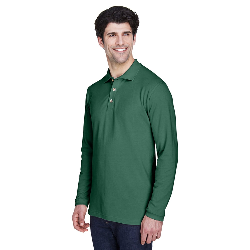 UltraClub 8532 Men's  Classic Long-Sleeve Piqué Polo