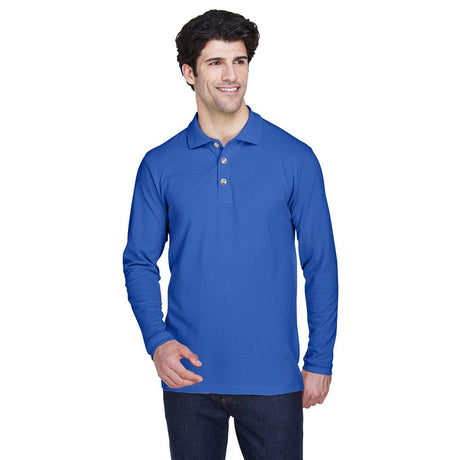 UltraClub 8532 Men's  Classic Long-Sleeve Piqué Polo