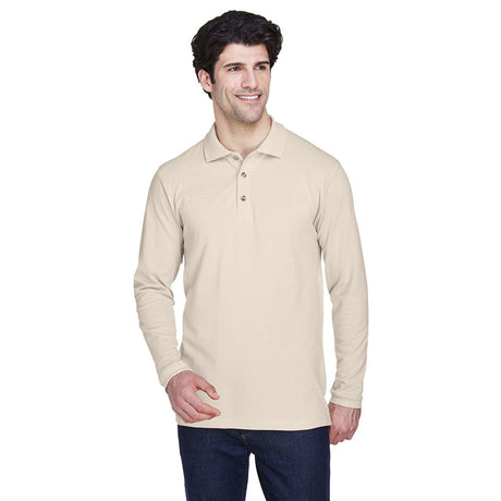 UltraClub 8532 Men's  Classic Long-Sleeve Piqué Polo