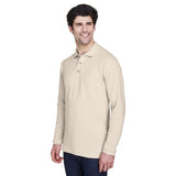 UltraClub 8532 Men's  Classic Long-Sleeve Piqué Polo