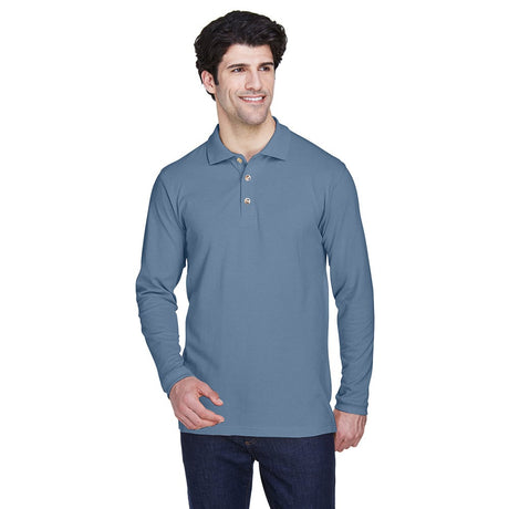 UltraClub 8532 Men's  Classic Long-Sleeve Piqué Polo