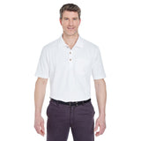 UltraClub 8534 Men's  Classic Piqué Polo with® Pocket