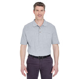 UltraClub 8534 Men's  Classic Piqué Polo with Pocket